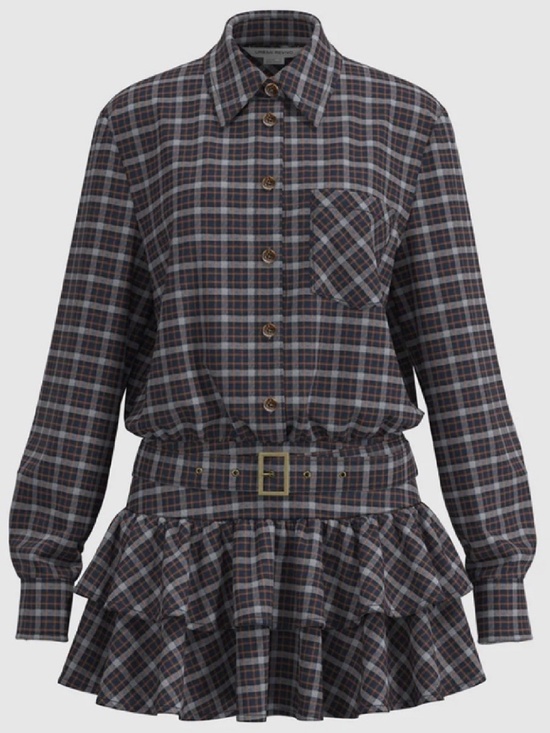 Urban Revivo Dresses & Skirts - Urban Revivo Plaid Pleated Skater Dress